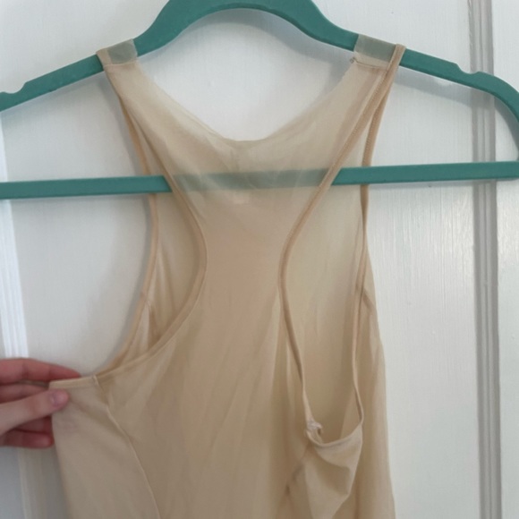 Free People sheer cropped cream razorback - Picture 4 of 4